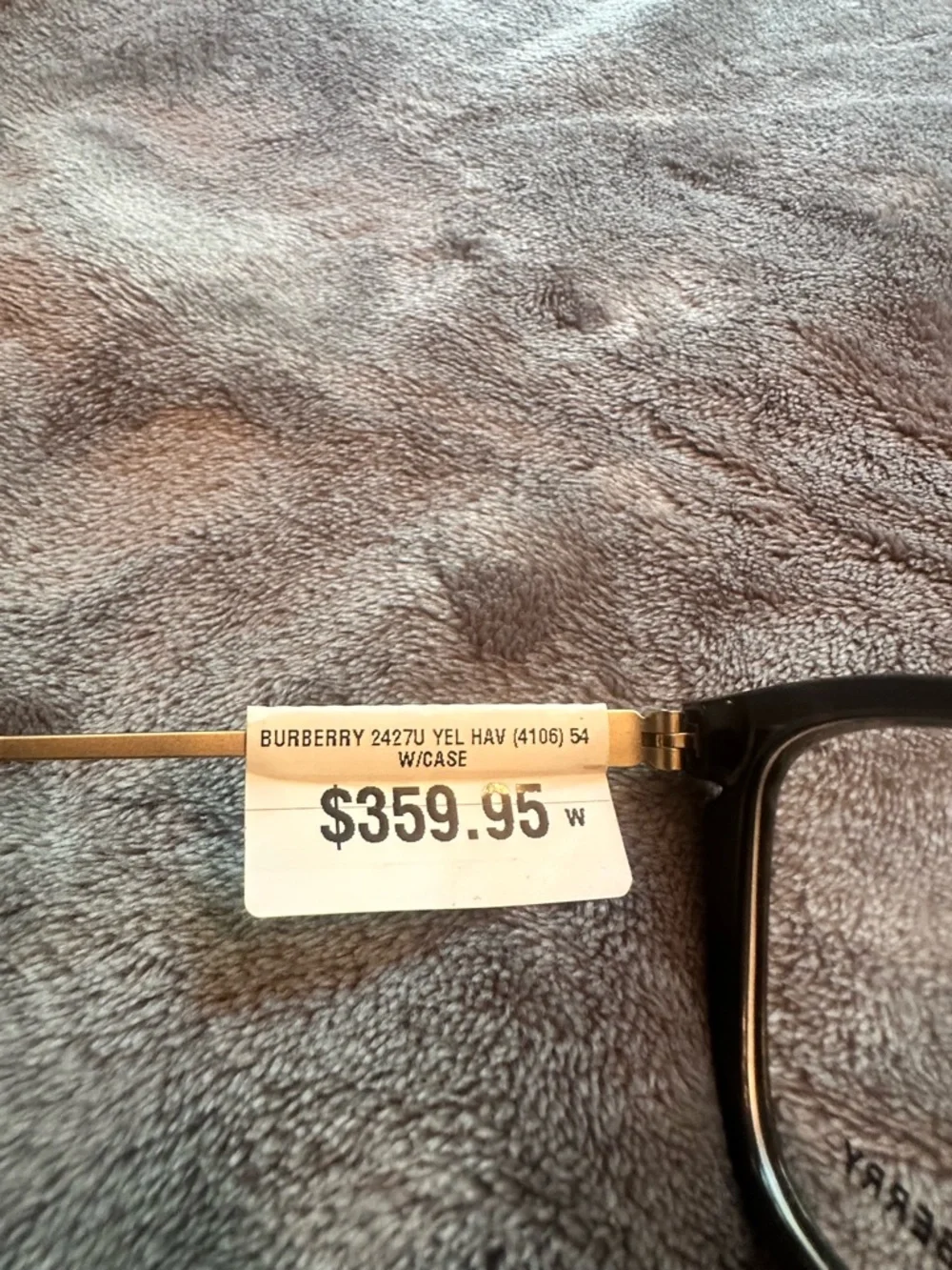 Burberry Black Tortoise Square Cat-Eye Glasses - Picture 3 of 4